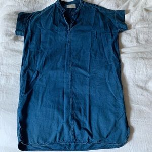 Everlane splitneck jean/denim dress size 6